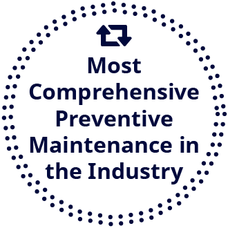 Most Comprehensive Preventive Maintenance in the Industry